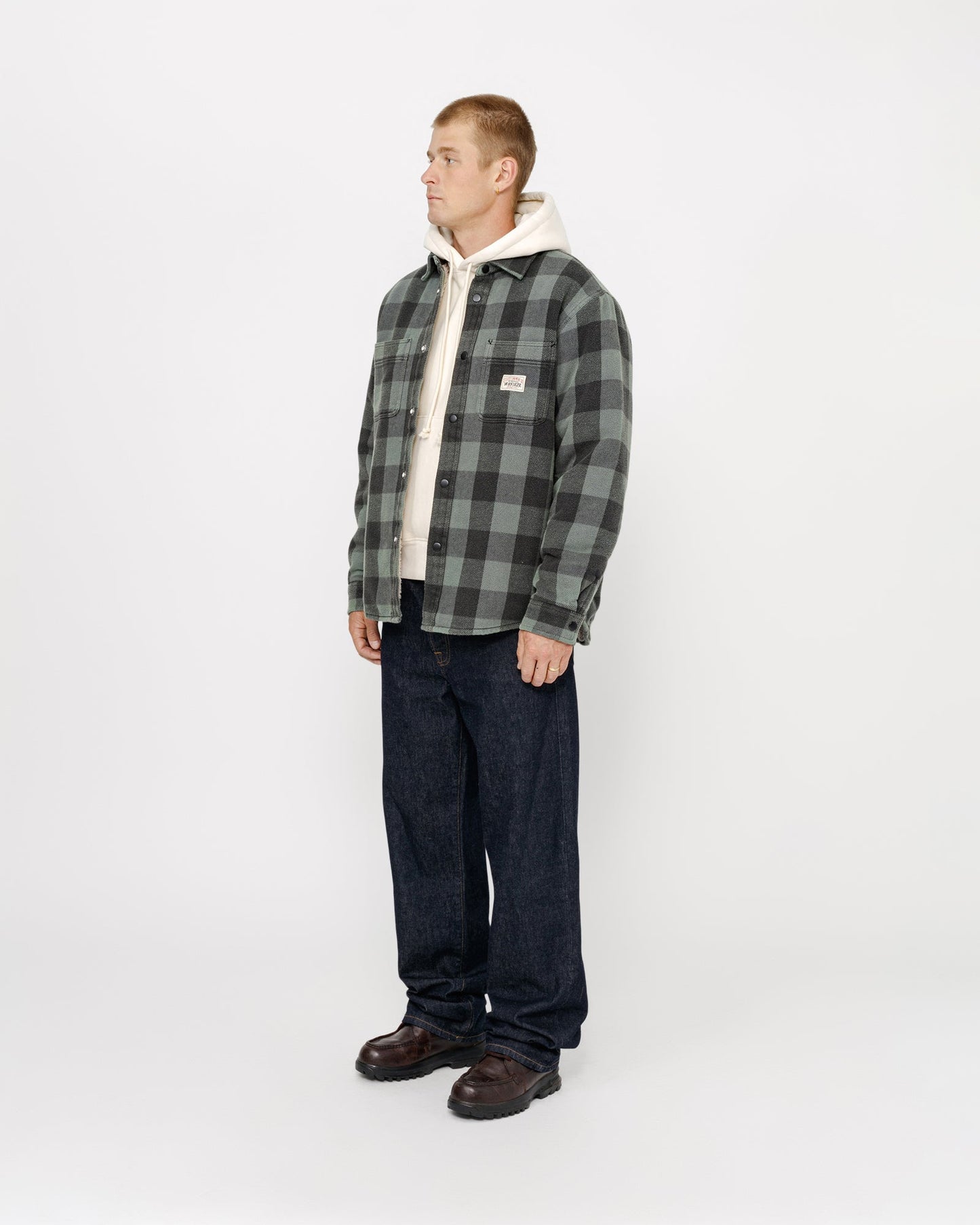 SHERPA LINED BUFFALO PLAID SHIRT