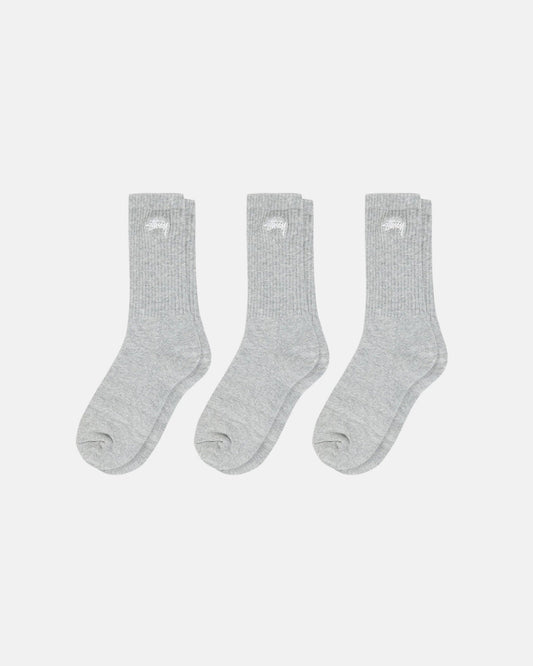 STOCK CREW SOCKS 3 PACK