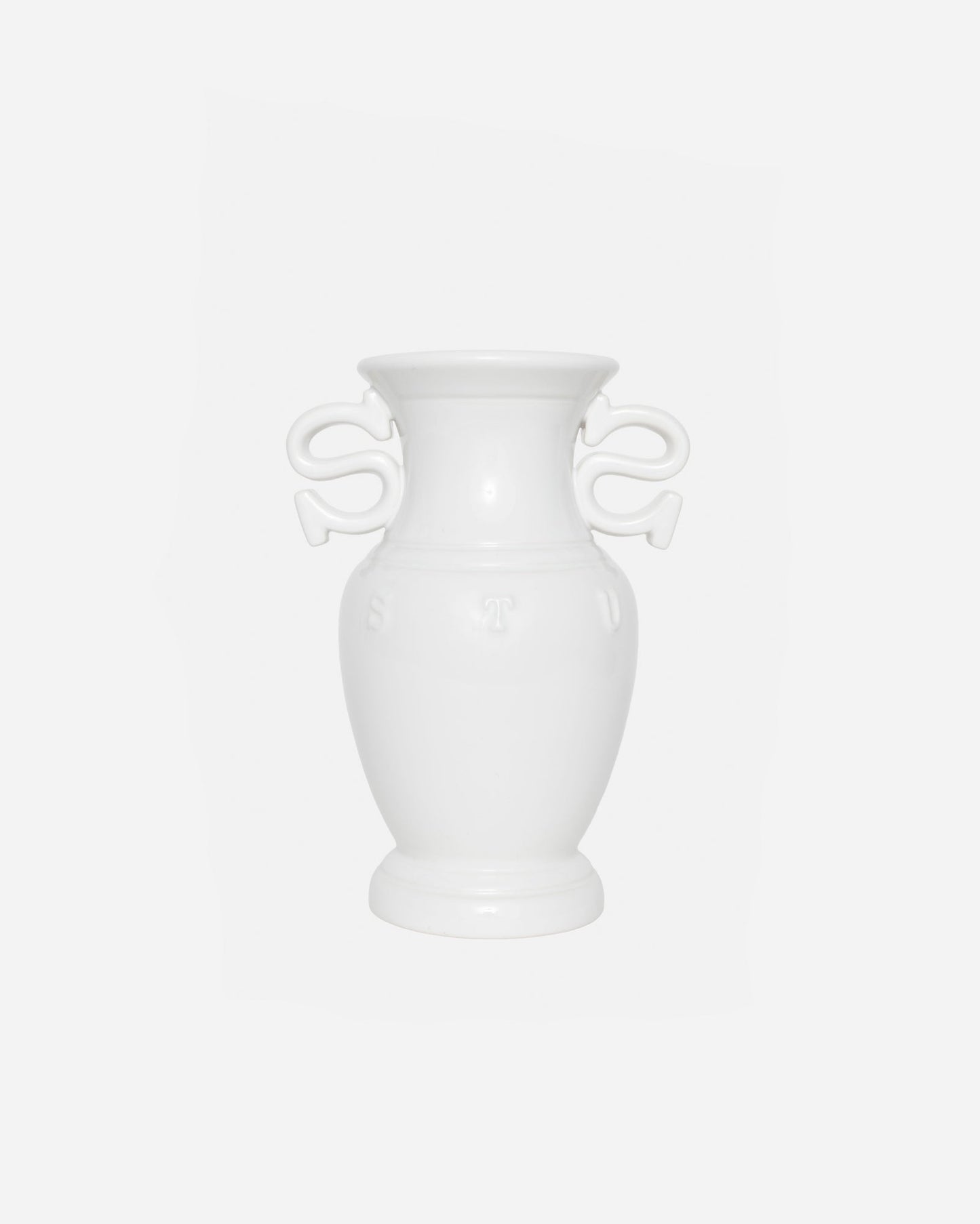 S HANDLE CERAMIC VASE