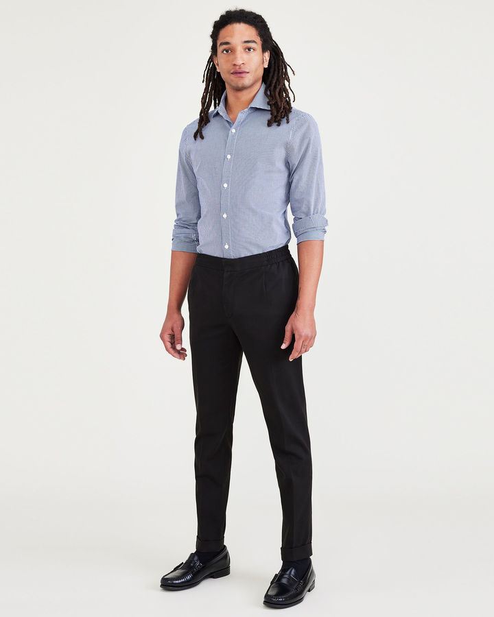 Men's Slim Tapered Fit Refined Pull-On Pants