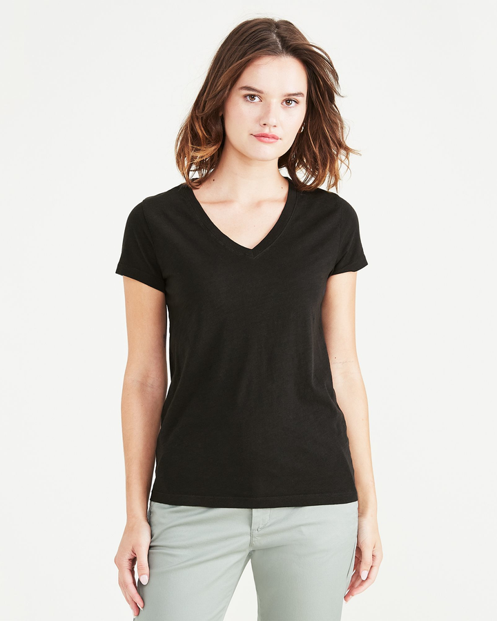 Women's Slim Fit V-Neck Tee