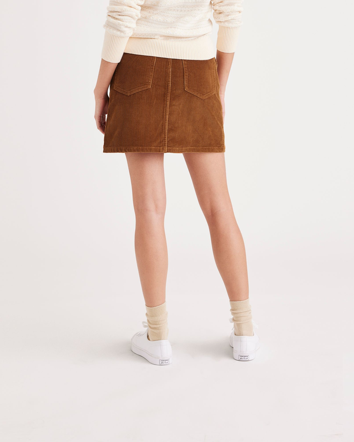 Women's Button Front Mini Skirt