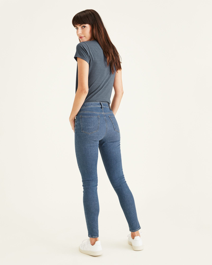 Women's Mid-Rise Skinny Jean Cut Pants