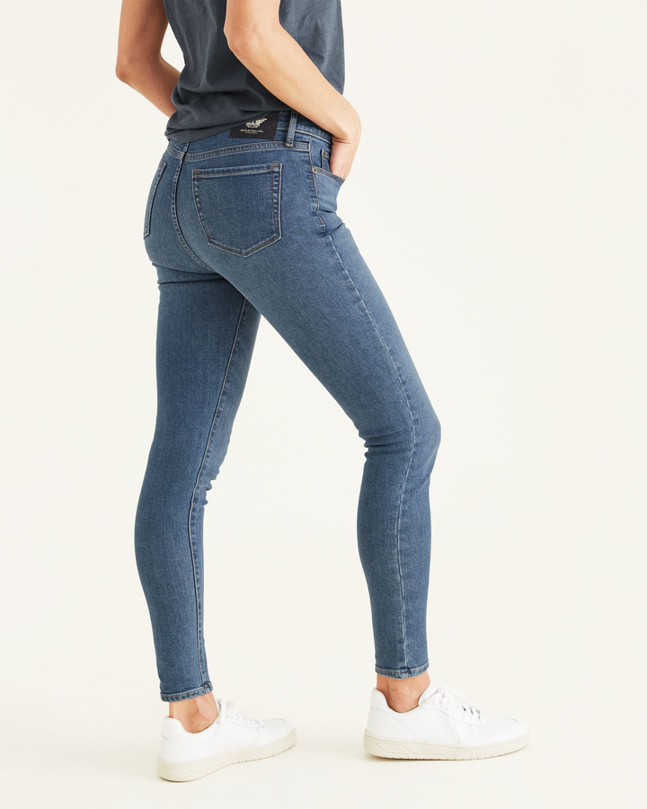 Women's Mid-Rise Skinny Jean Cut Pants