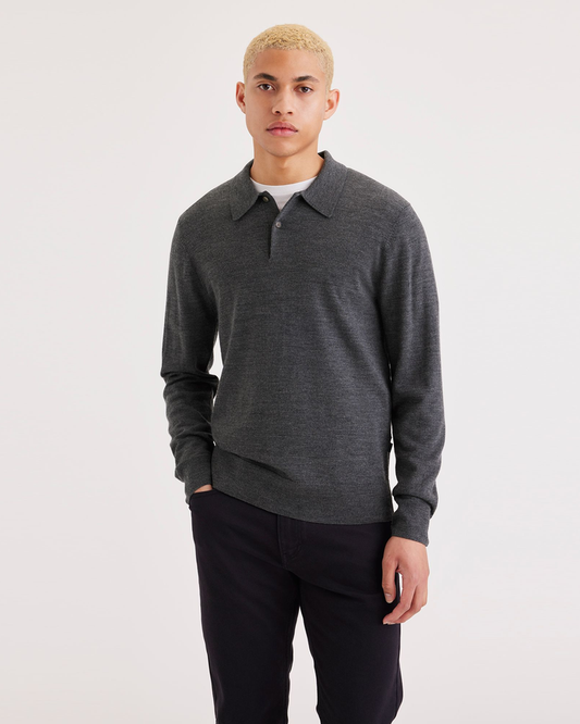 Men's Regular Fit Polo Sweater