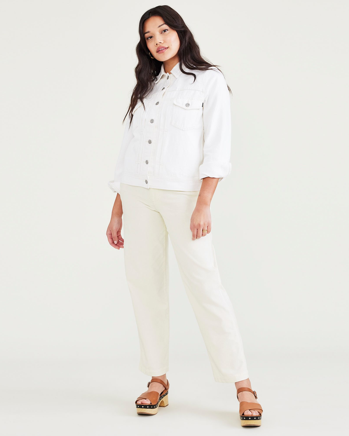 Women's High Waisted Straight Fit Original Khaki Pants