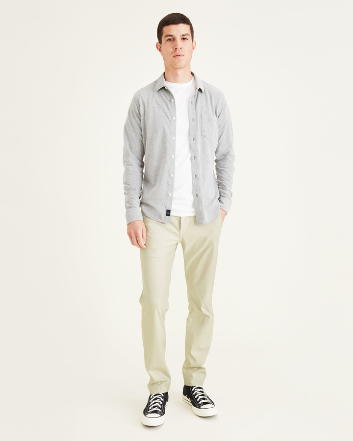 Men's Skinny Fit Flex Alpha Khaki Pants