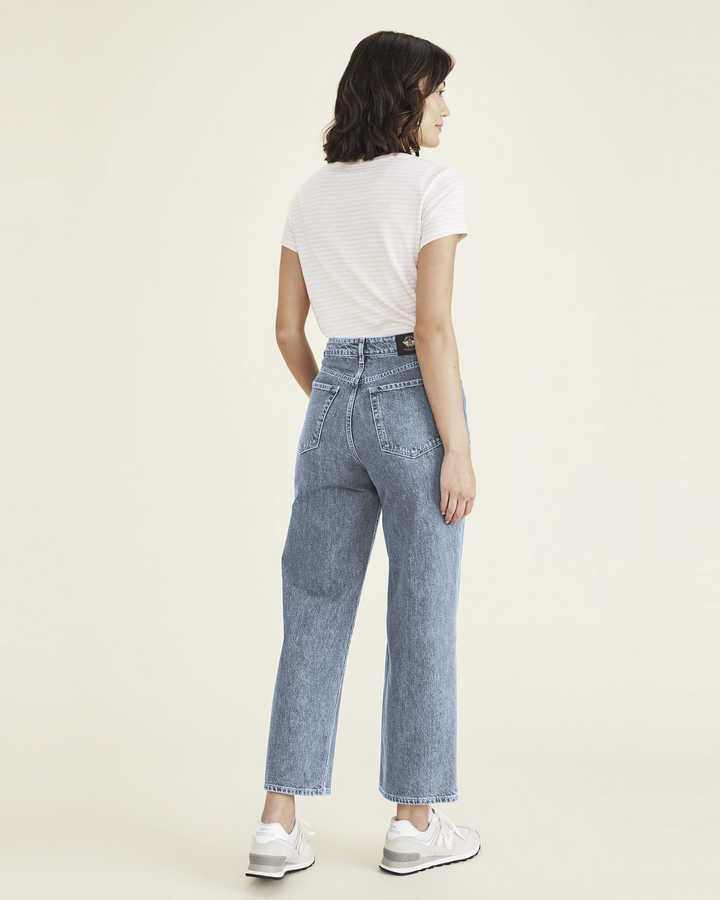 Women's Straight Fit High Jean Cut Pants