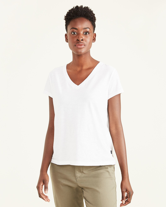 Women's Slim Fit V-Neck Tee