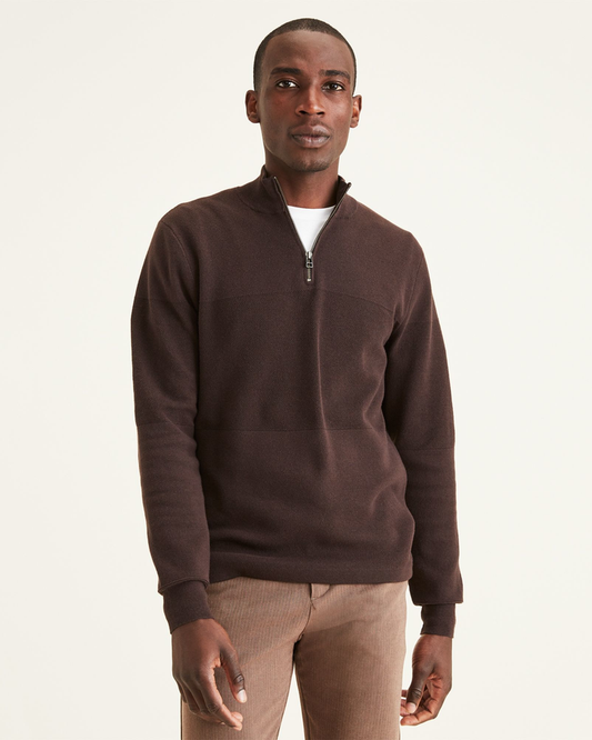 Men's Regular Fit Quarter Zip Sweater