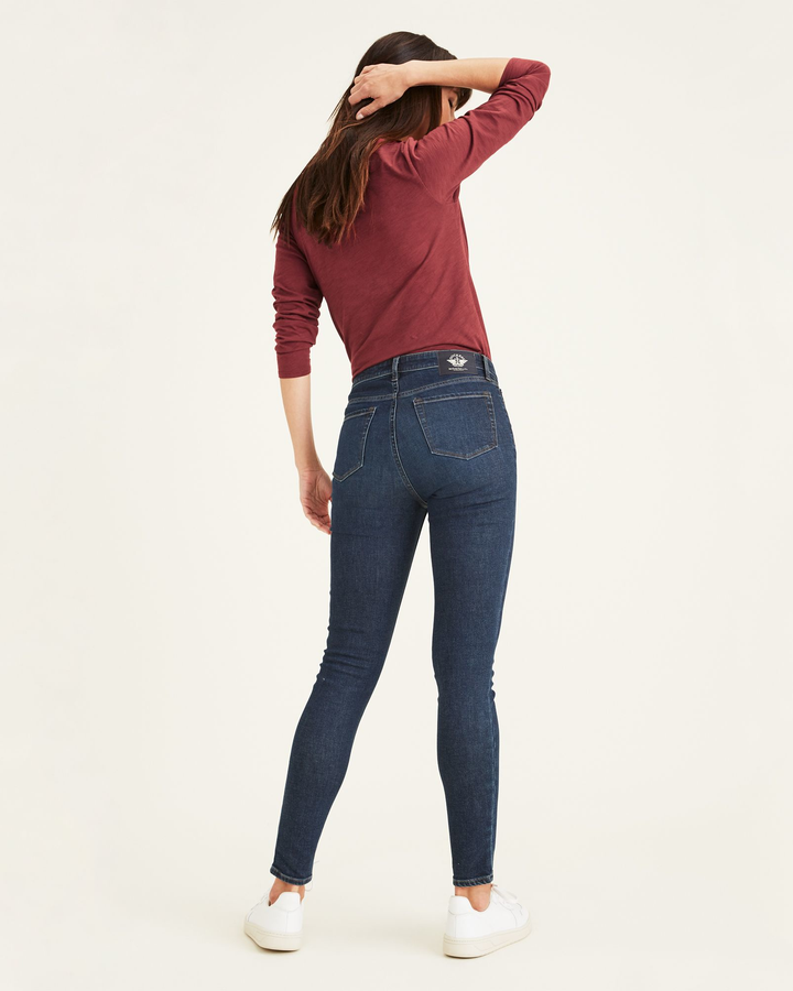 Women's Mid-Rise Skinny Jean Cut Pants