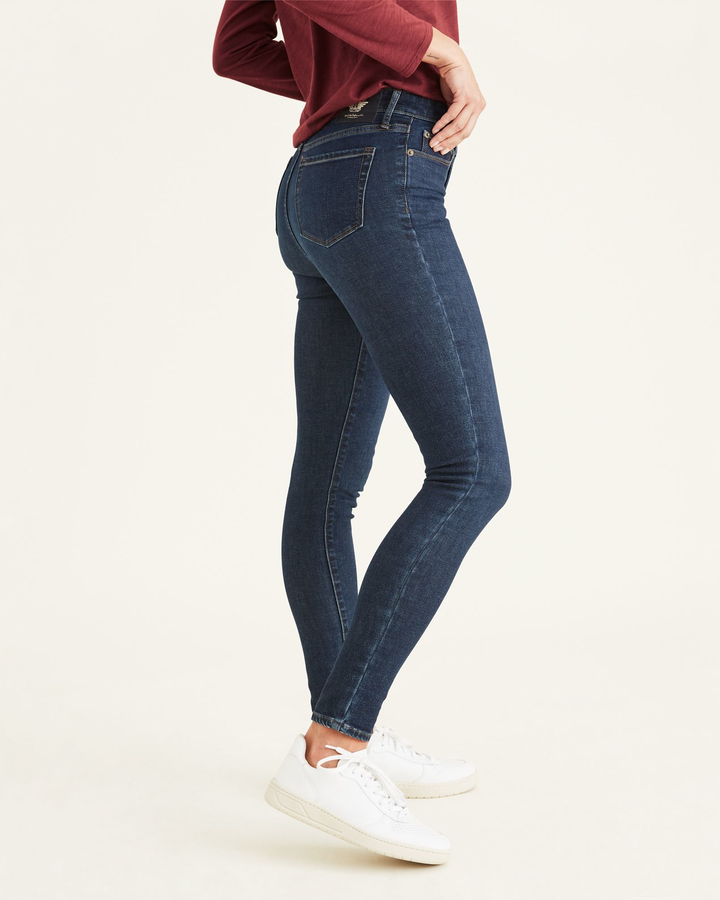 Women's Mid-Rise Skinny Jean Cut Pants