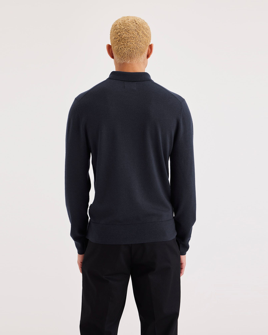 Men's Regular Fit Polo Sweater