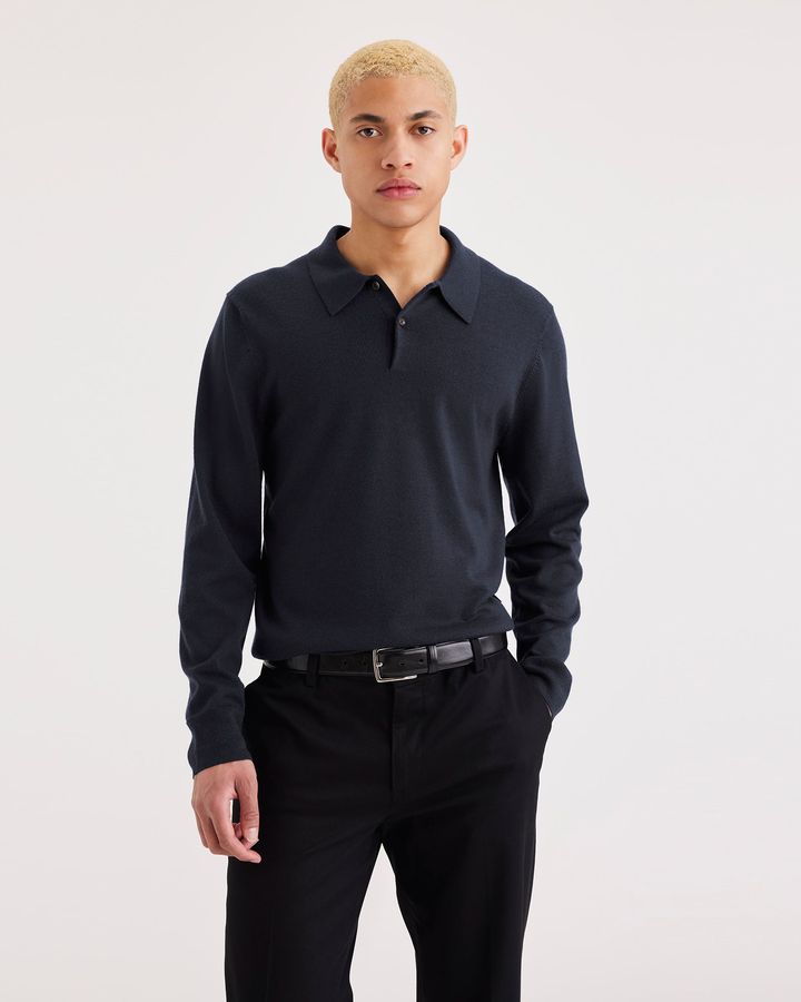 Men's Regular Fit Polo Sweater