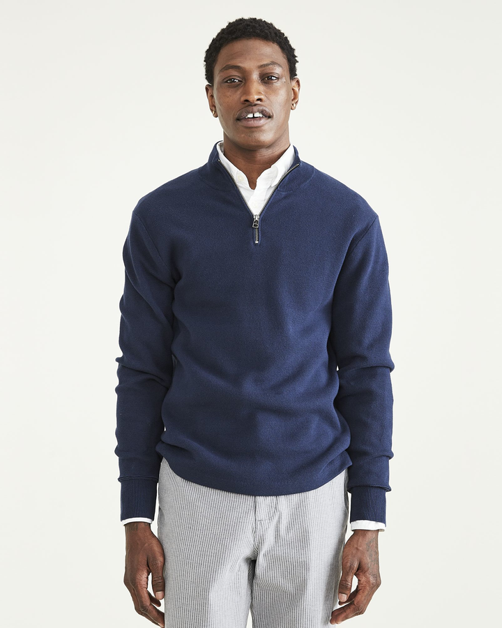 Men's Regular Fit Quarter Zip Sweater