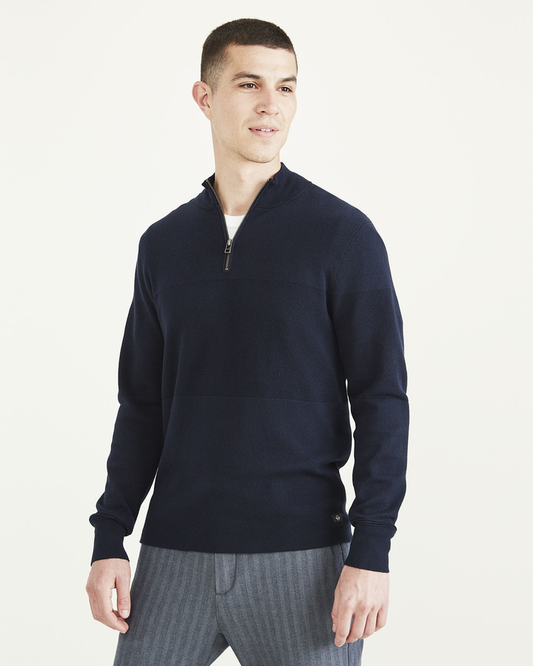 Men's Regular Fit Quarter Zip Sweater