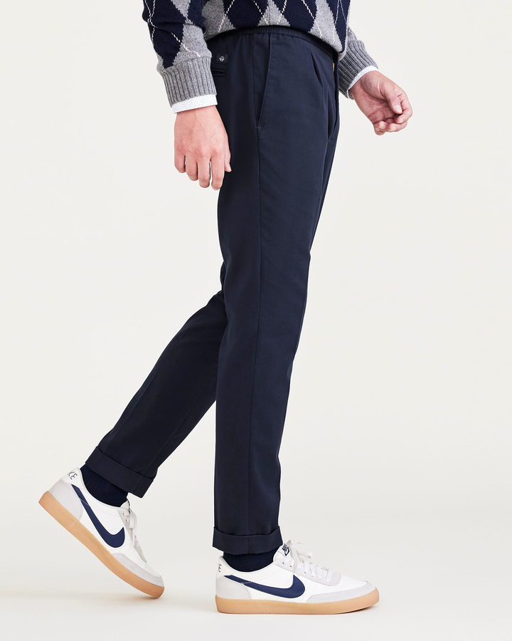 Men's Slim Tapered Fit Refined Pull-On Pants