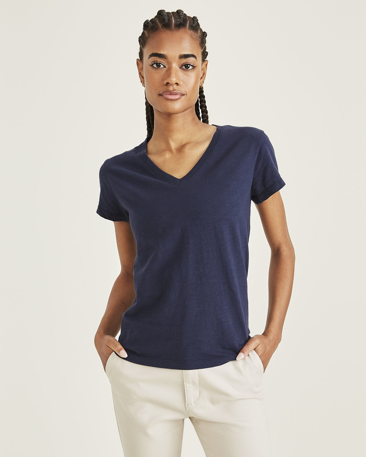 Women's Slim Fit V-Neck Tee