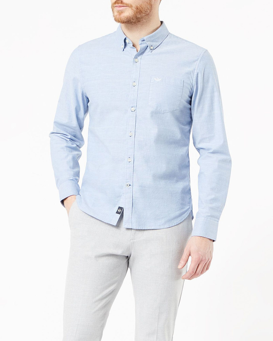 Men's Slim Fit 2 Button Collar Shirt