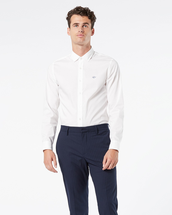 Men's Slim Fit Refined Poplin Shirt