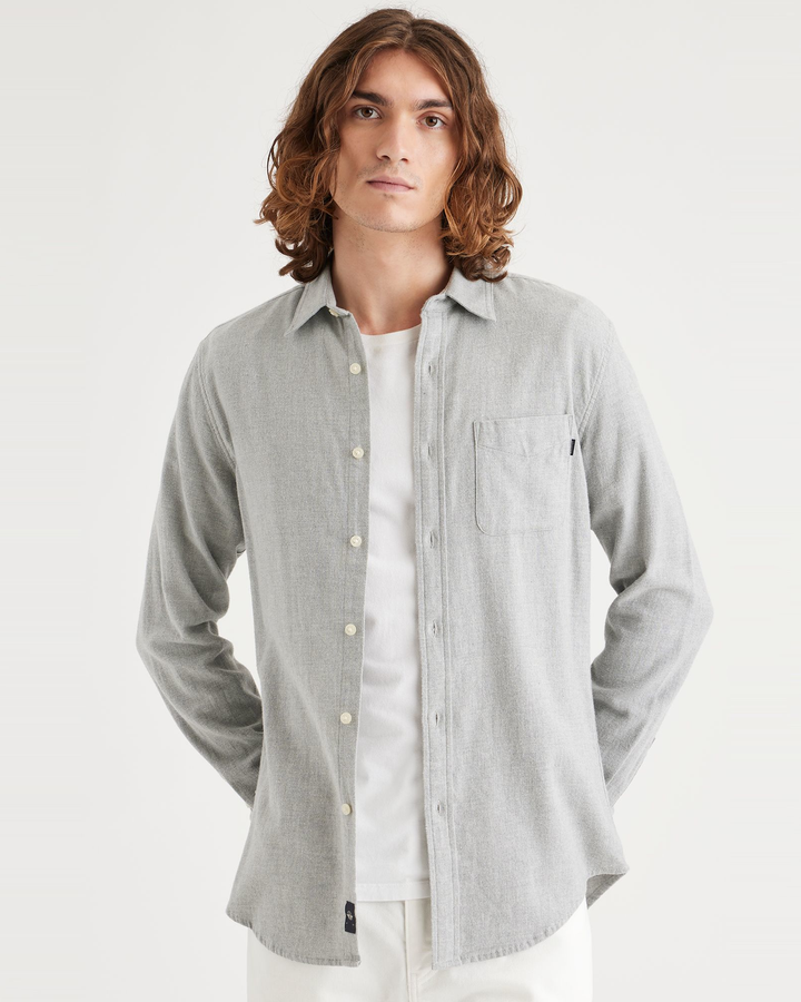 Men's Slim Fit Icon Button Up Shirt