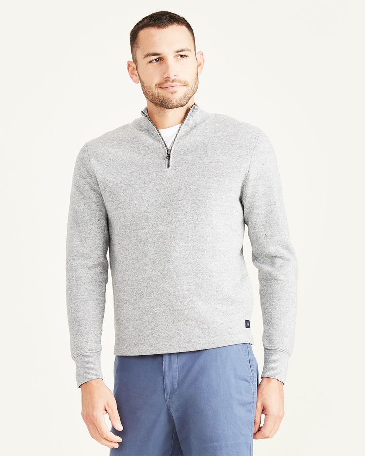 Men's Regular Fit Quarter Zip Sweater