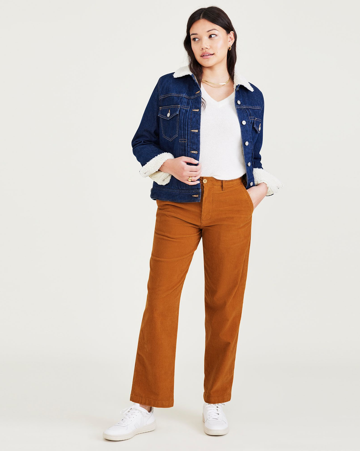 Women's High Waisted Straight Fit Original Khaki Pants