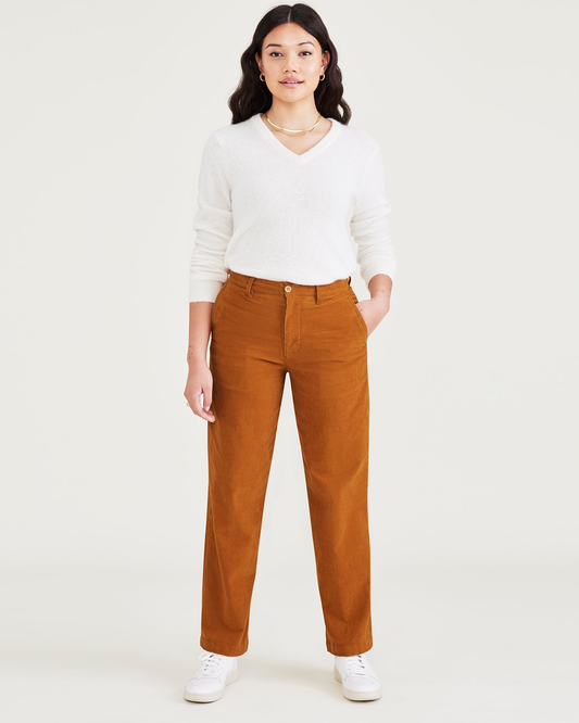 Women's High Waisted Straight Fit Original Khaki Pants